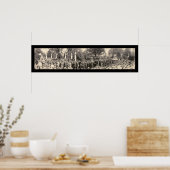 President Harding Funeral Photo 1923 Poster (Keuken)