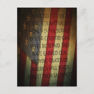 President Harry S. Truman citeert Briefkaart