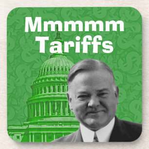 President Herbert Hoover Tariffs Bier Onderzetter