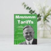 President Herbert Hoover Tariffs Briefkaart (Staand voorkant)