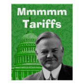 President Herbert Hoover Tariffs Perfect Poster (Voorkant)