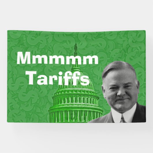 President Herbert Hoover Tariffs Spandoek (Horizontaal)