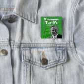 President Herbert Hoover Tariffs Vierkante Button 5,1 Cm (In situ)