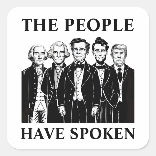 President Inauguratie Sticker Set (Voorkant)