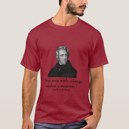President Jackson en citaat T-shirt (Voorkant)