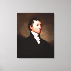 President JAMES MONROE Portret van Samuel Morse Canvas Afdruk