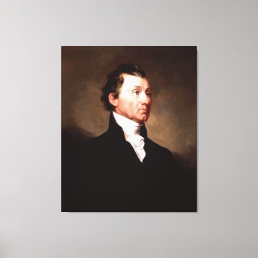 President JAMES MONROE Portret van Samuel Morse Canvas Afdruk (Voorkant)