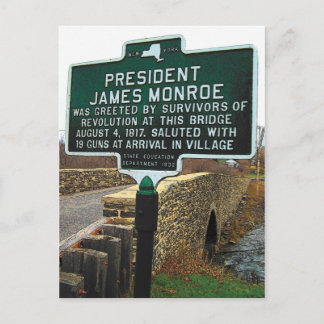 President James Monroe Stone Bridge Briefkaart