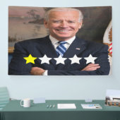 President Joe Biden Goedkeuringsbeoordeling Spandoek (Beurs)