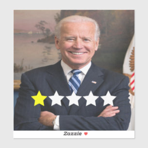 President Joe Biden Goedkeuringsbeoordeling Sticker