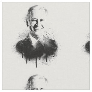 President Joe Biden Graffiti Art Stof