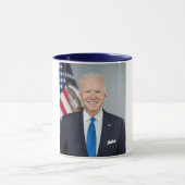 Président Joe Biden Maison Blanche Portrait Mug (Centre)