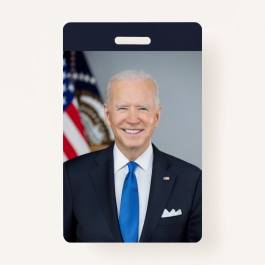 President Joe Biden White House Portrait   Badge (Devant)