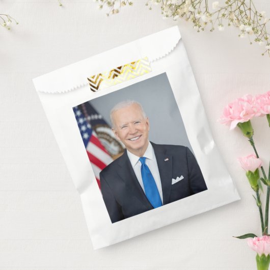 President Joe Biden White House Portrait Favor Bedankzakje (Gezegeld)