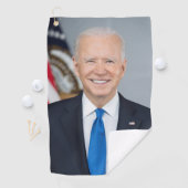 President Joe Biden White House Portret Golfhanddoek (Insitu)