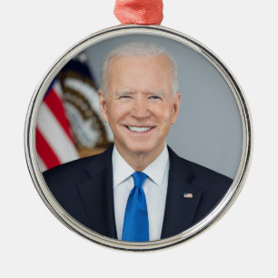 President Joe Biden White House Portret Metalen Ornament
