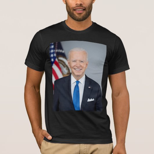 President Joe Biden White House Portret T-shirt (Voorkant)