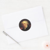 President John Adams Ronde Sticker (Envelop)