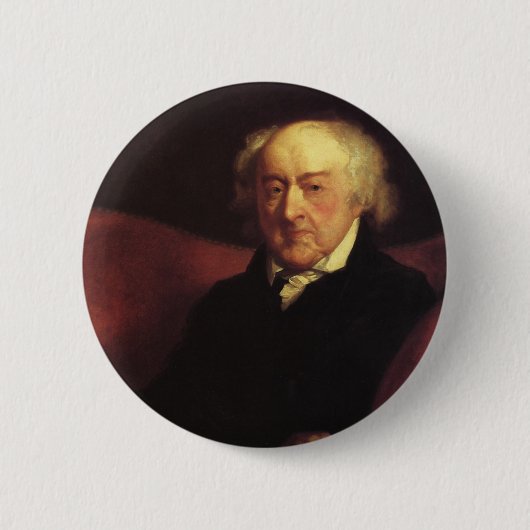 President John Admas Ronde Button 5,7 Cm (Voorkant)
