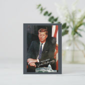President John F. Kennedy Briefkaart (Staand voorkant)