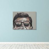President John F. Kennedy - Canvas (Insitu (Houten vloer))