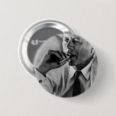 President John F Kennedy Smoking Ronde Button 5,7 Cm (Voorkant /achterkant)