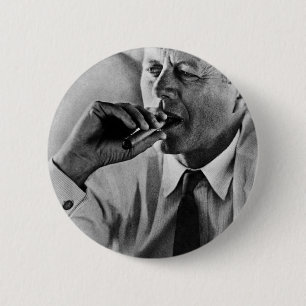 President John F Kennedy Smoking Ronde Button 5,7 Cm