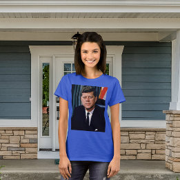 President John F Kennedy Womens T-shirt