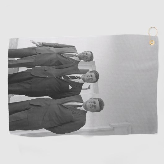 President John Kennedy & Brothers Amerikaanse Came Golfhanddoek (Horizontaal)