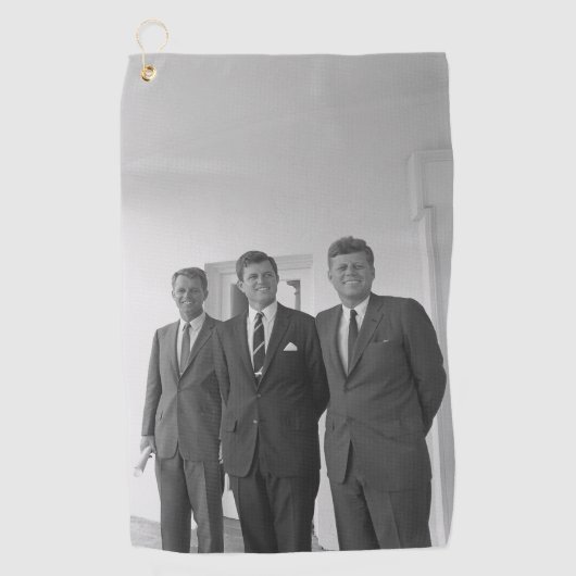President John Kennedy & Brothers Amerikaanse Came Golfhanddoek (Voorkant)
