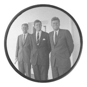 President John Kennedy & Brothers Amerikaanse Came Hockey Puck