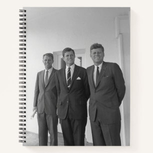 President John Kennedy & Brothers Amerikaanse Came Notitieboek