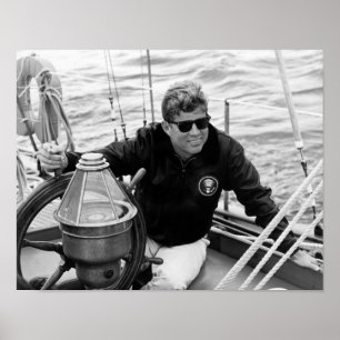 President John Kennedy Sailing Poster