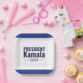 President Kamala 2024 Papieren Bordje (Feest)