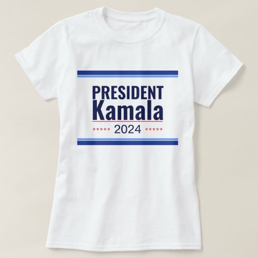 President Kamala 2024 T-shirt (Design voorkant)
