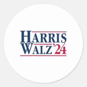 President Kamala Harris Tim Walz VP Brat Cat Ladie Ronde Sticker