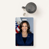 President kandidaat Kamala Harris US 2024 Badge (Voorkant met intrekbare)