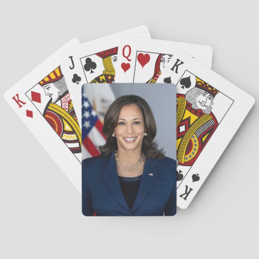President kandidaat Kamala Harris US 2024 Pokerkaarten (Achterkant)