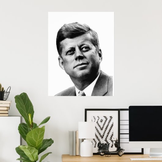 President Kennedy Poster (Thuiskantoor)