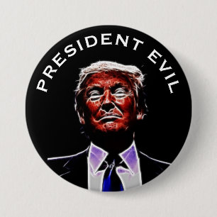 "President Kwaad" met Trumpenstein Afbeelding Ronde Button 7,6 Cm