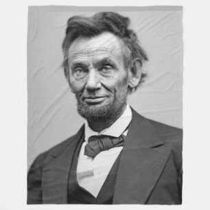 PRESIDENT LINCOLN FLEECE DEKEN