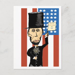 President Lincoln Happy Bday 2 Me Briefkaart