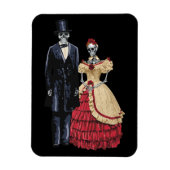President Lincoln Skeleton, Halloween Skeleton Magneet (Verticaal)