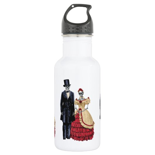 President Lincoln Skeleton, Halloween Skeleton Waterfles (Voorkant)