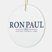 president logo politiek  paul 2012 vs keramisch ornament (Links)