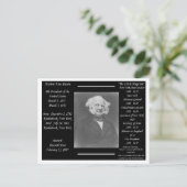 President Martin Van Buren Briefkaart (Staand voorkant)