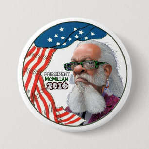 President McMillan 2016 Ronde Button 7,6 Cm