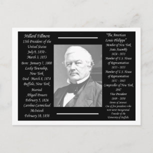 President Millard Fillmore Briefkaart