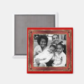 President Obama 1e familie Keepsakes Magnet Magneet (Voorkant / Achterkant)