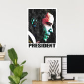 President Obama 2 Poster (Thuiskantoor)